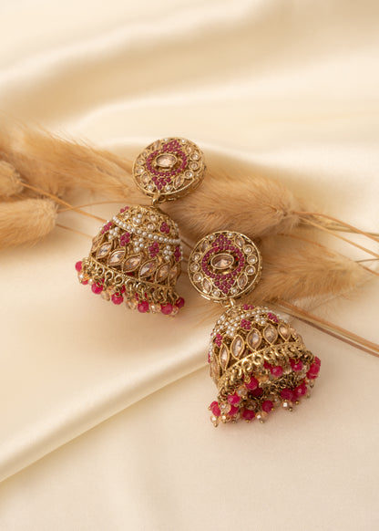 Ruby Glow Maharani Choker Set