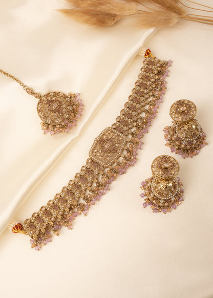 Soft Purple Heritage Choker Set