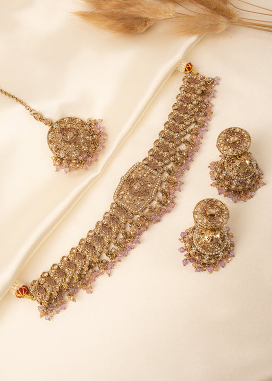 Soft Purple Heritage Choker Set