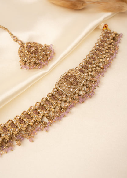Soft Purple Heritage Choker Set