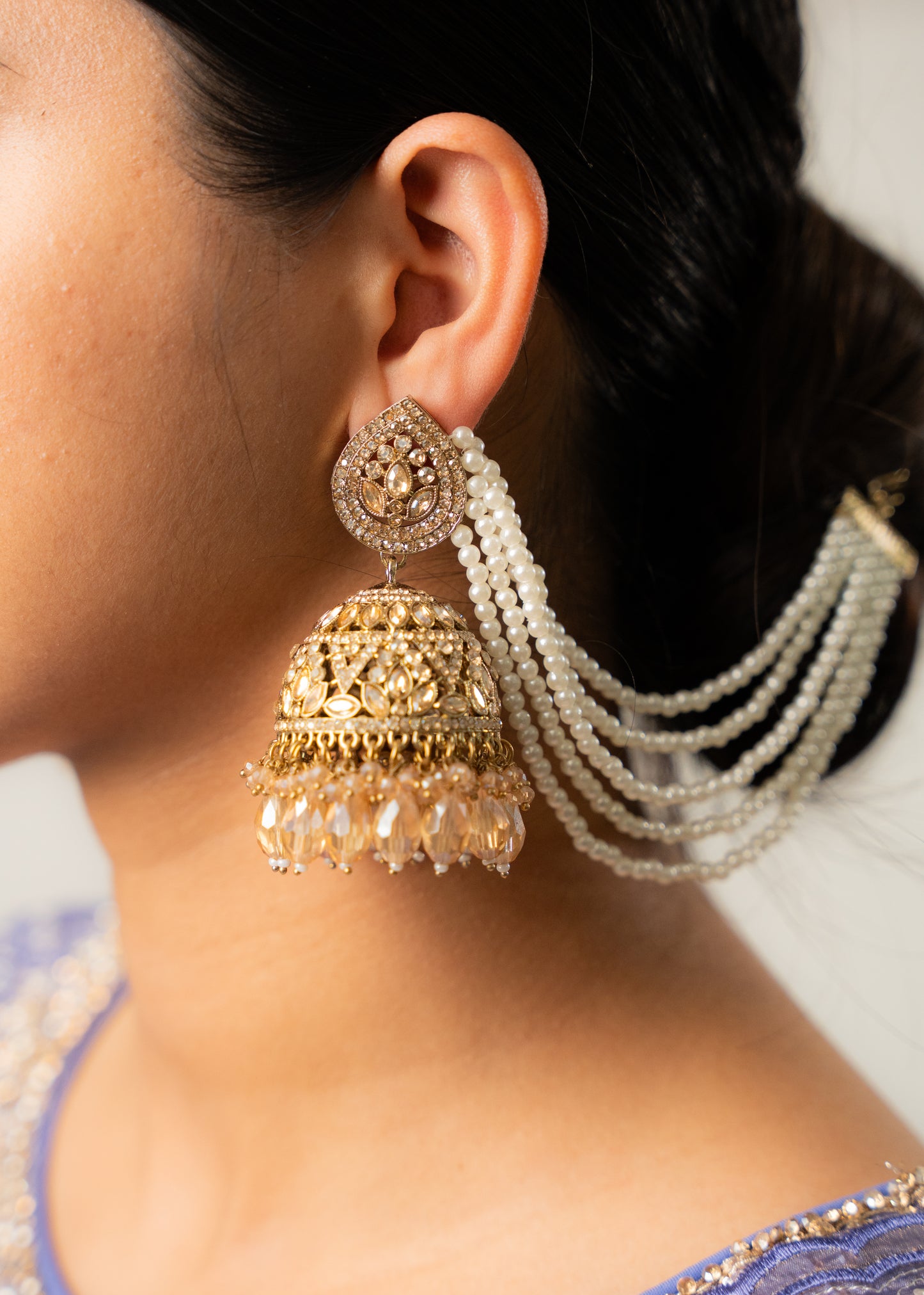 Champagne Glow Bridal Set