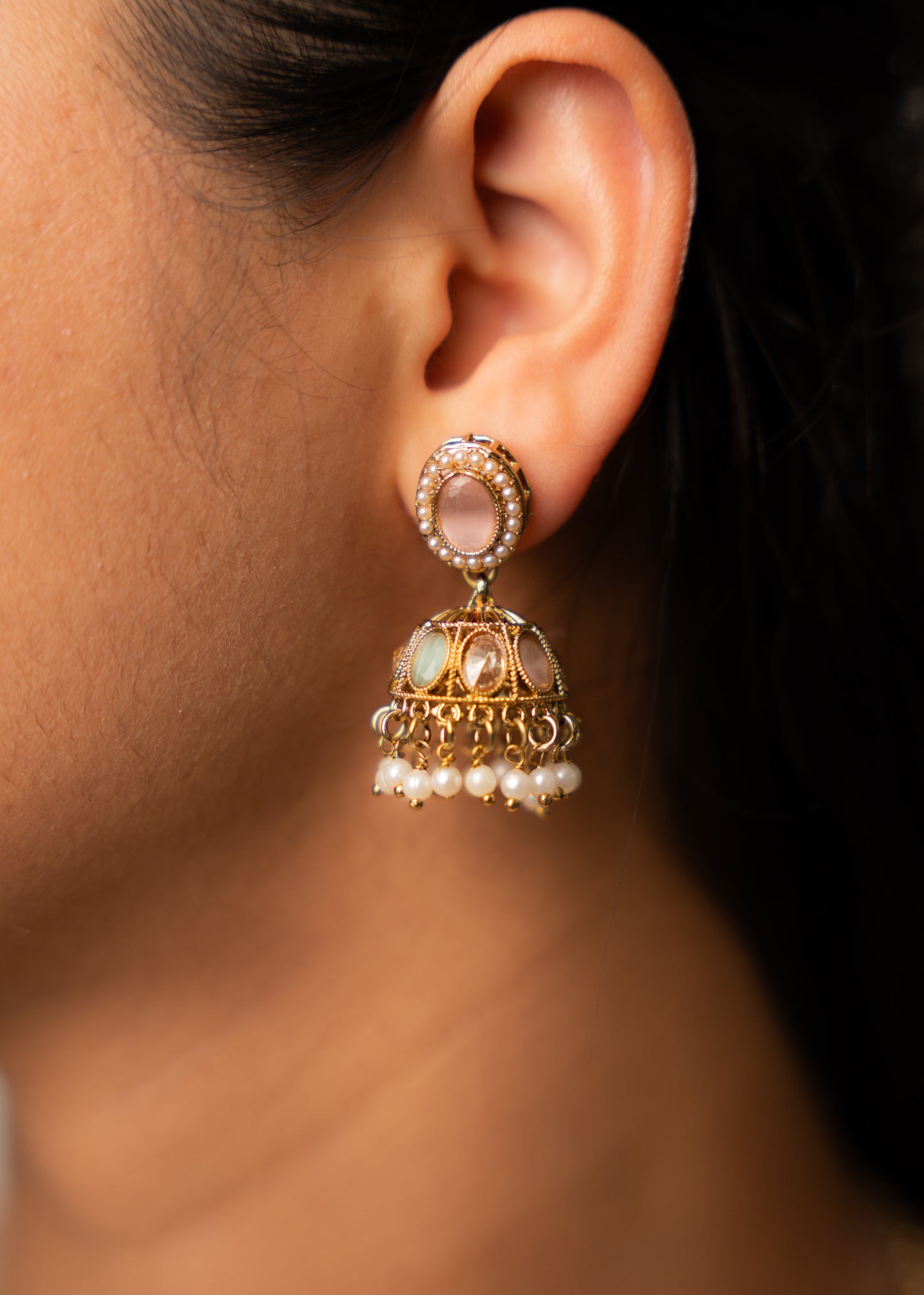 Ruby Emerald Harmony Necklace Set