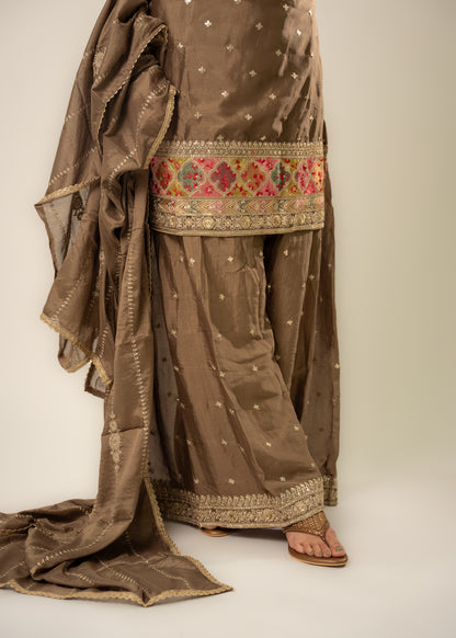 Mocha Gold Elegance Suit