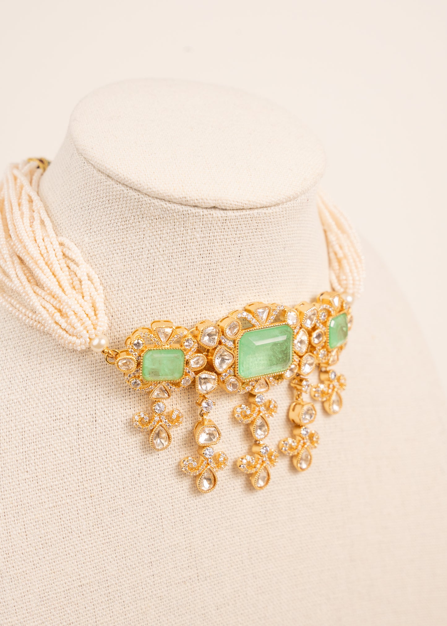 Kundan Necklace Set/ Indian Jewelry/Indian bridal set/Bridal jewelry.