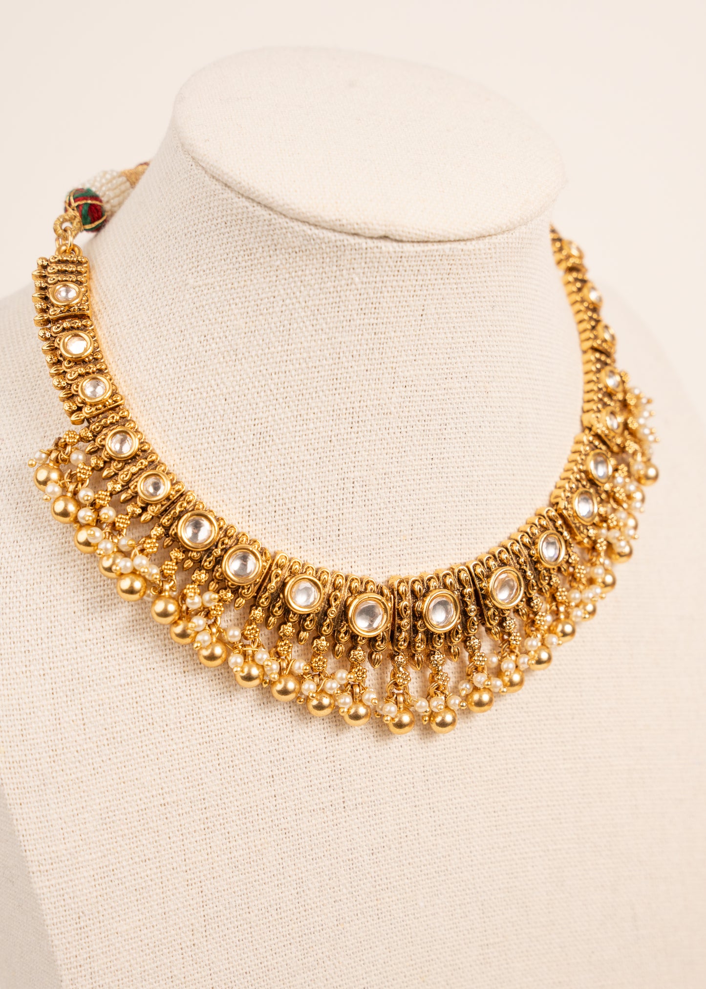 Gold plated necklace set/Indian gold plated jewelry/Traditional Jewelry/Real Gold look Jewelry
