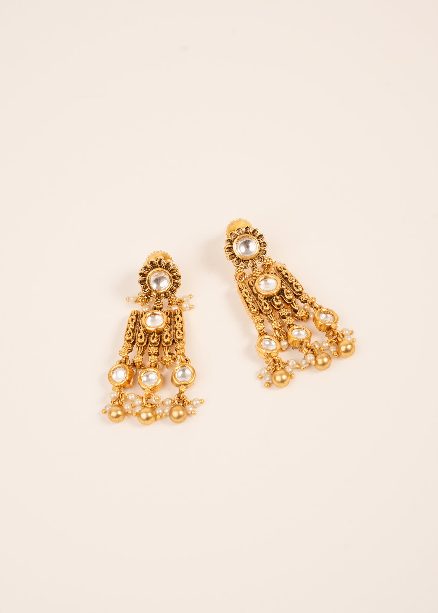 Gold plated necklace set/Indian gold plated jewelry/Traditional Jewelry/Real Gold look Jewelry