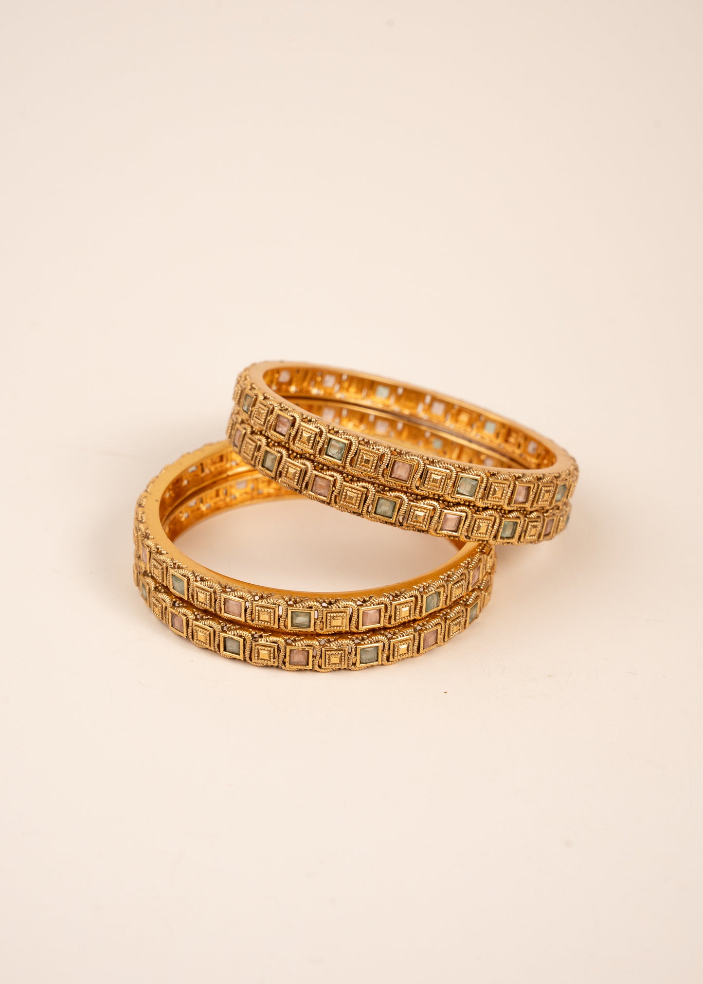 Gold Kada Bangles Set