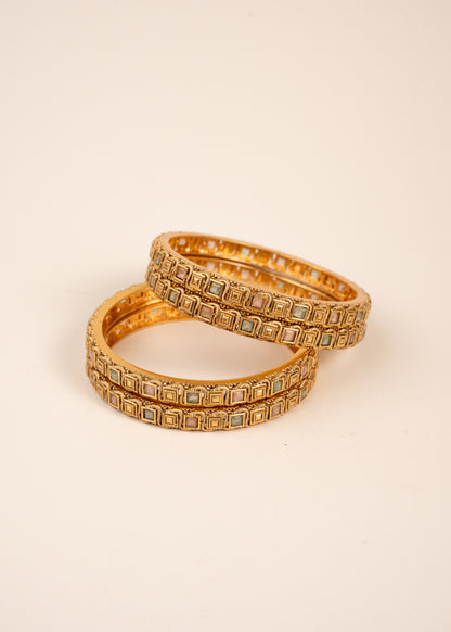 Gold Kada Bangles Set