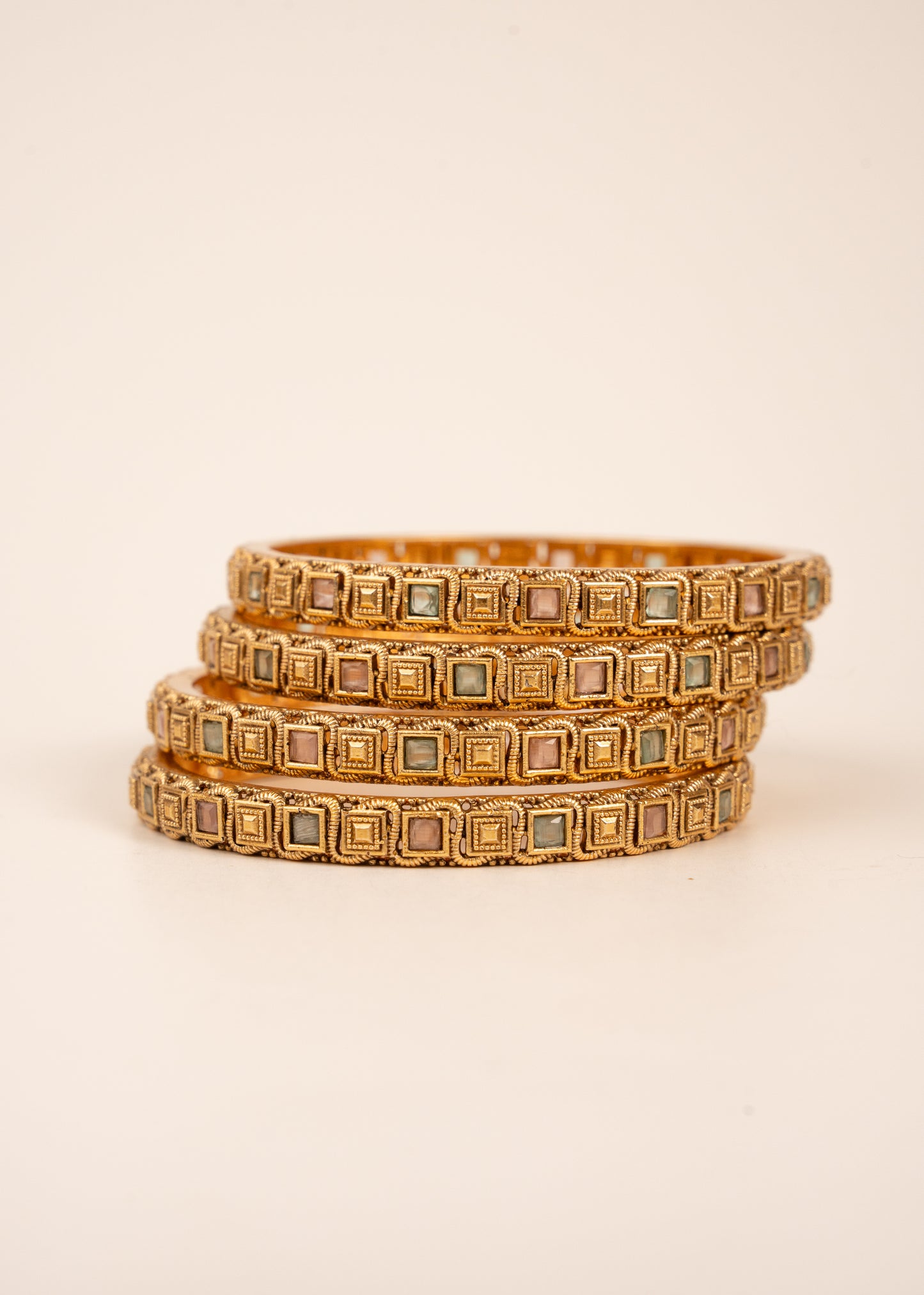 Gold Kada Bangles Set