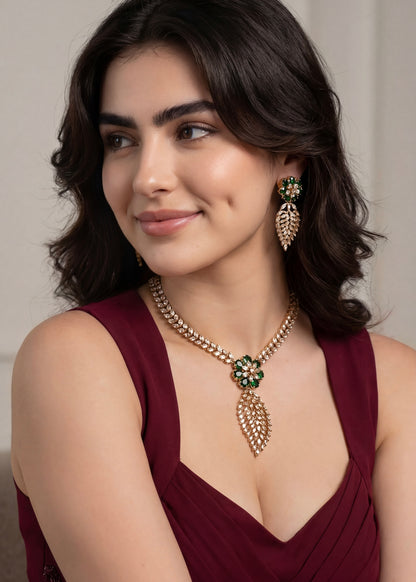 American Diamond Necklace Set