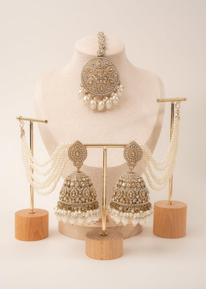 Pearl Glow Sahara Jhumka Set (etsy image id: 7275688223)