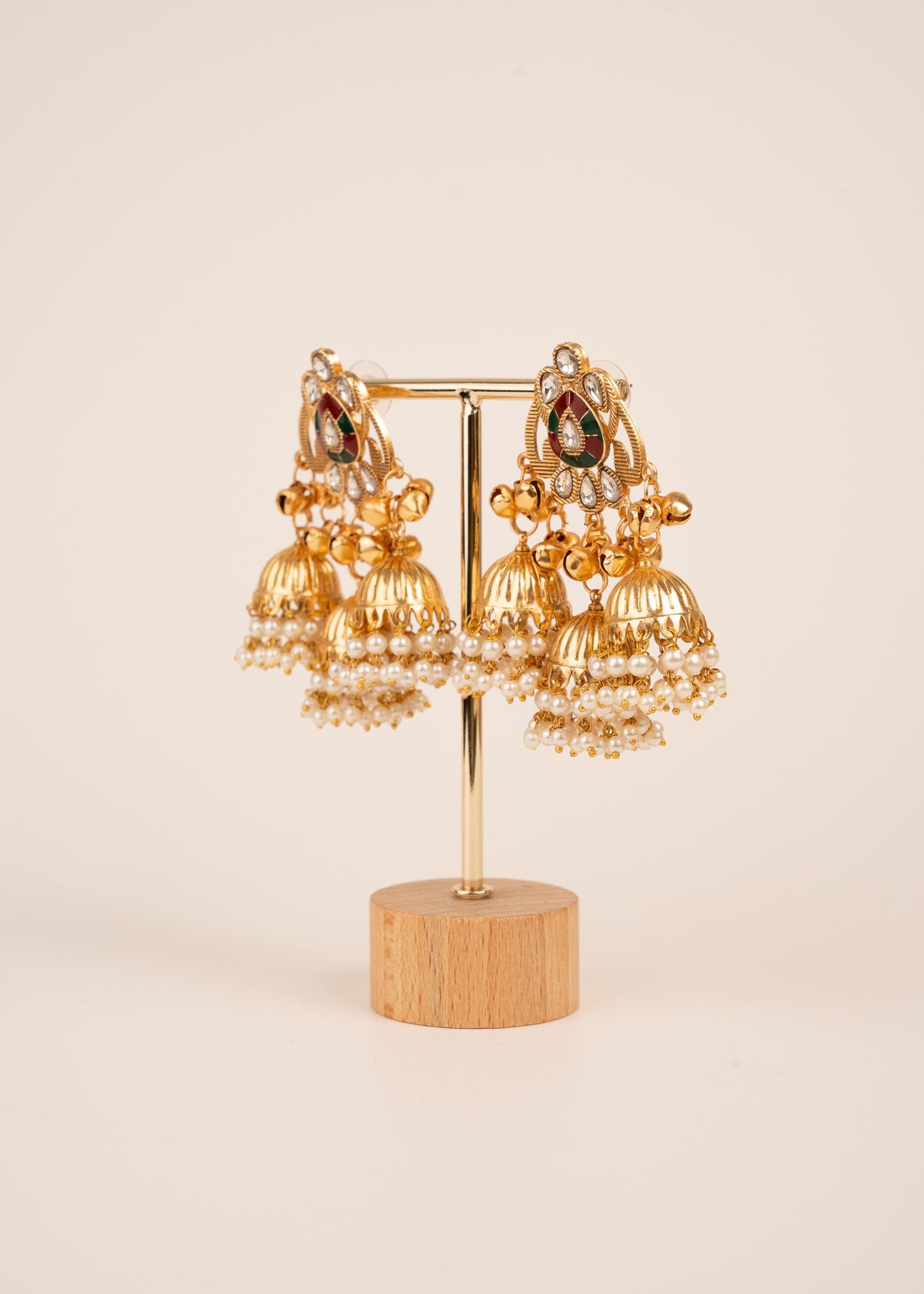 Kashmiri Ghungroo Earrings/ Kashmiri Jewelry/ Party wear Earrings/ Statemnet Earrings/ Viral Kashmiri Jewelry/ Indian Jewellery/ Jhumkas (etsy image id: 7864937584)