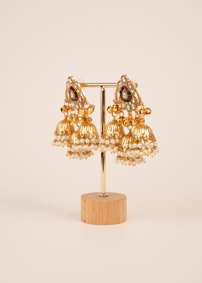 Kashmiri Ghungroo Earrings/ Kashmiri Jewelry/ Party wear Earrings/ Statemnet Earrings/ Viral Kashmiri Jewelry/ Indian Jewellery/ Jhumkas (etsy image id: 7864937584)