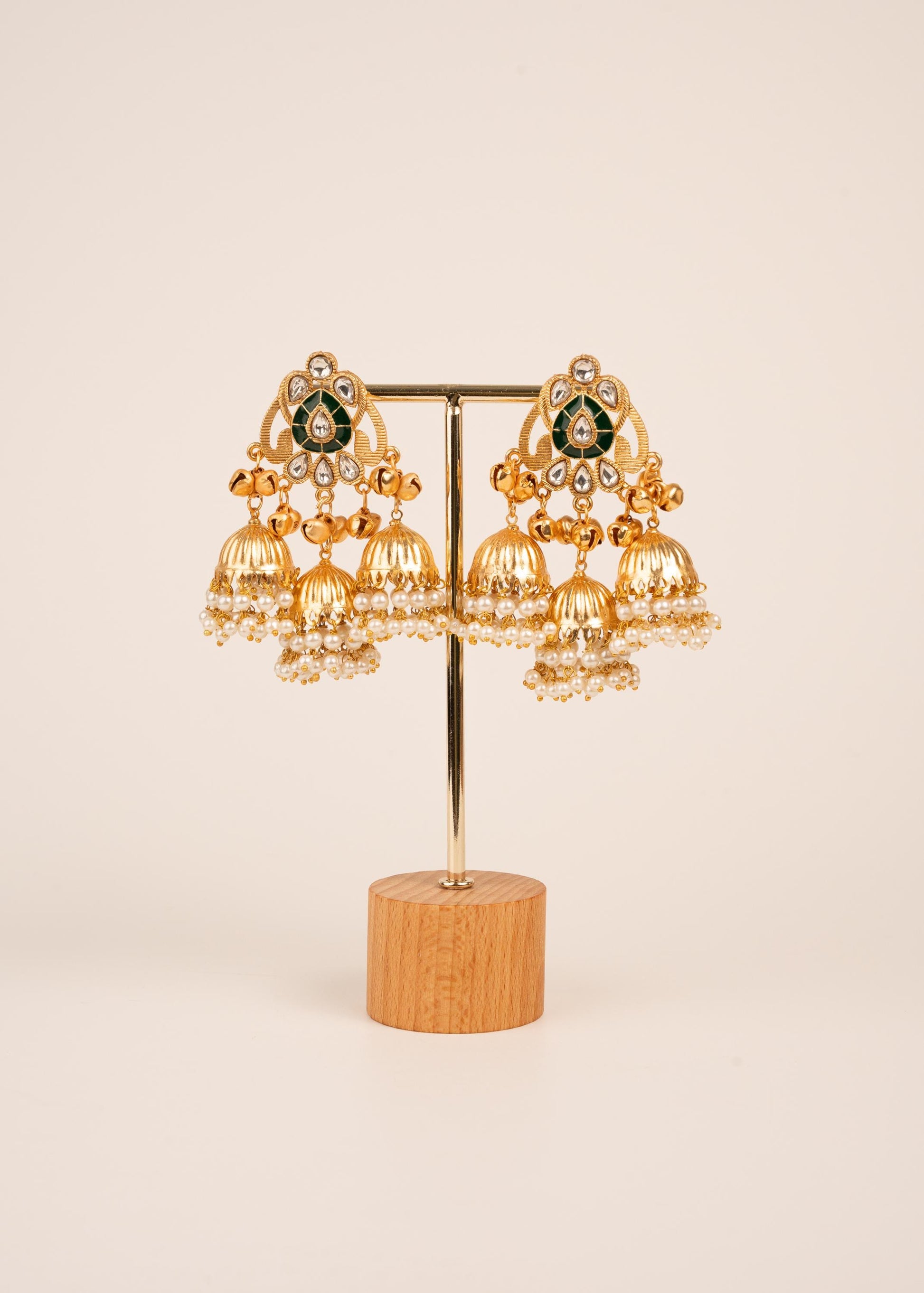 Kashmiri Ghungroo Earrings/ Kashmiri Jewelry/ Party wear Earrings/ Statemnet Earrings/ Viral Kashmiri Jewelry/ Indian Jewellery/ Jhumkas (etsy image id: 7864937596)