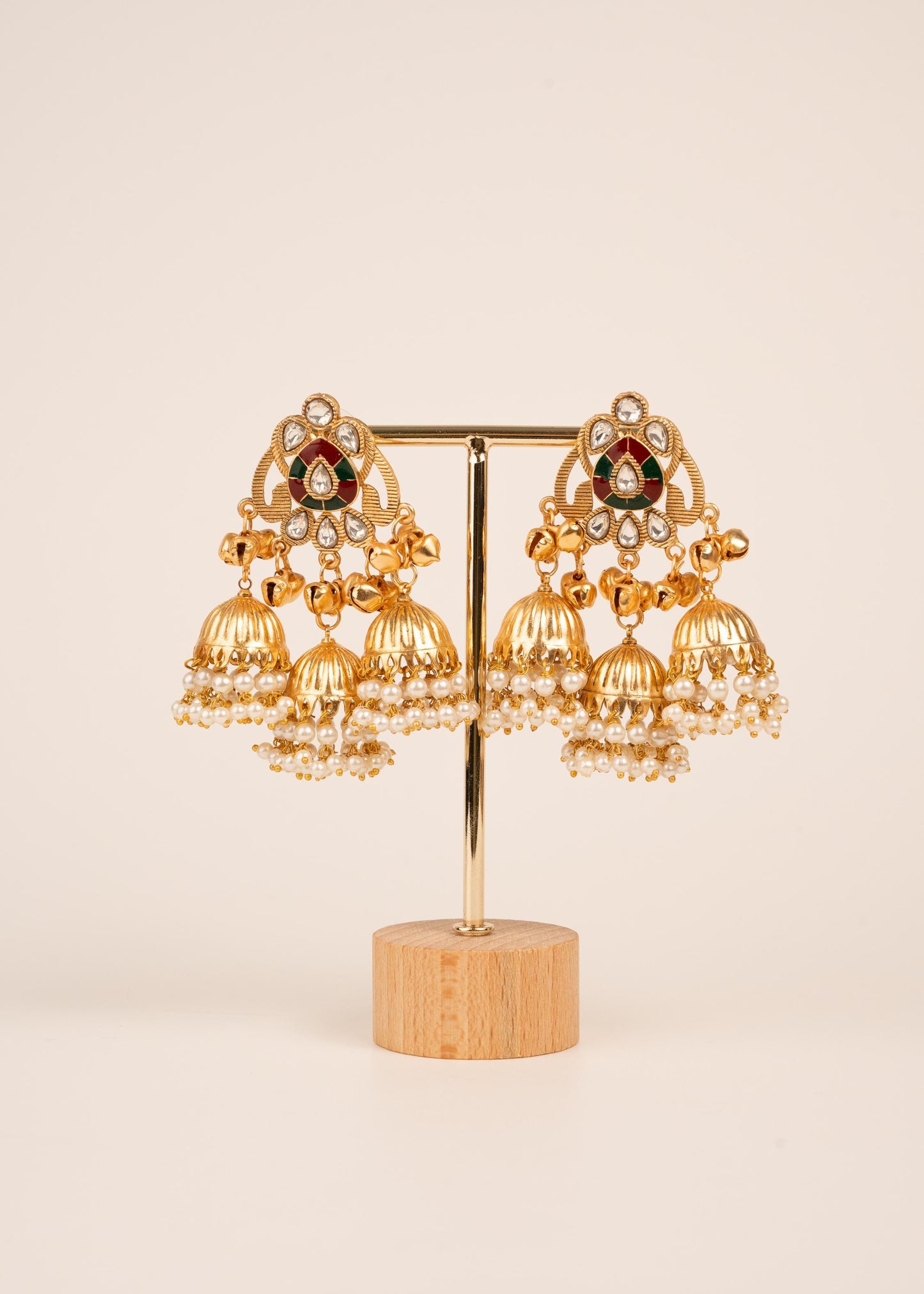 Kashmiri Ghungroo Earrings/ Kashmiri Jewelry/ Party wear Earrings/ Statemnet Earrings/ Viral Kashmiri Jewelry/ Indian Jewellery/ Jhumkas (etsy image id: 7864937708)