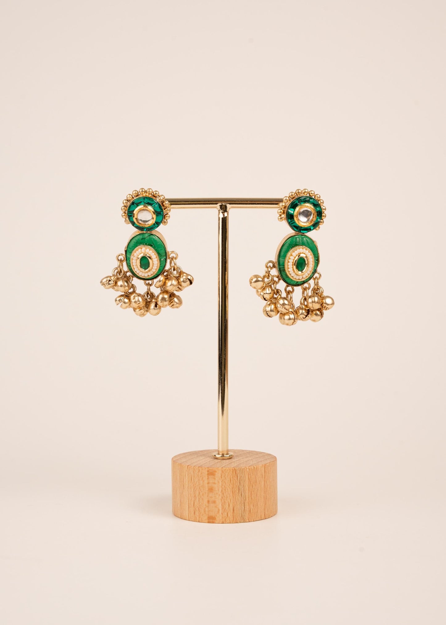 Kashmiri Earrings/ Indian Wedding Jewelry/ Traditional Jewellery/ Gold Plated Jewelry/ Designer Jewelry/ Lightweight Earrings (etsy image id: 7864991802)