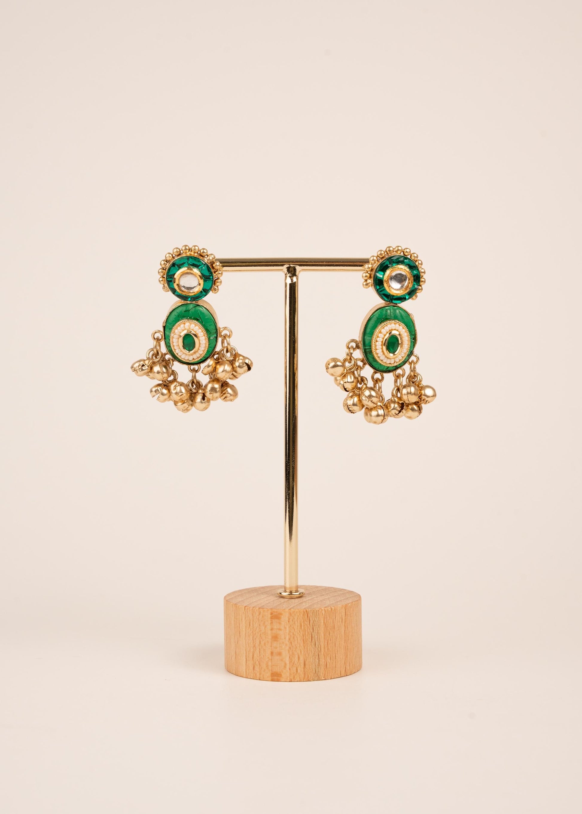 Kashmiri Earrings/ Indian Wedding Jewelry/ Traditional Jewellery/ Gold Plated Jewelry/ Designer Jewelry/ Lightweight Earrings (etsy image id: 7864991802)