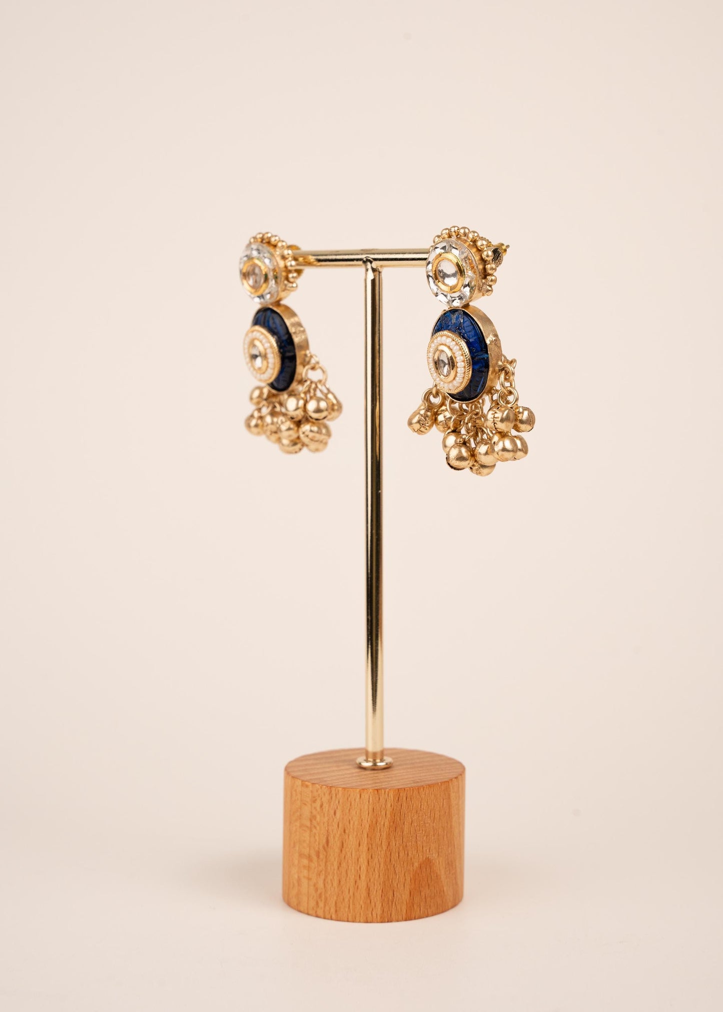 Kashmiri Earrings/ Indian Wedding Jewelry/ Traditional Jewellery/ Gold Plated Jewelry/ Designer Jewelry/ Lightweight Earrings (etsy image id: 7864992406)