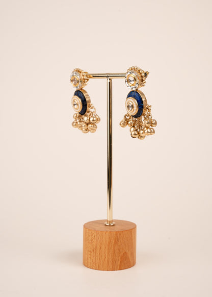 Kashmiri Earrings/ Indian Wedding Jewelry/ Traditional Jewellery/ Gold Plated Jewelry/ Designer Jewelry/ Lightweight Earrings (etsy image id: 7864992406)