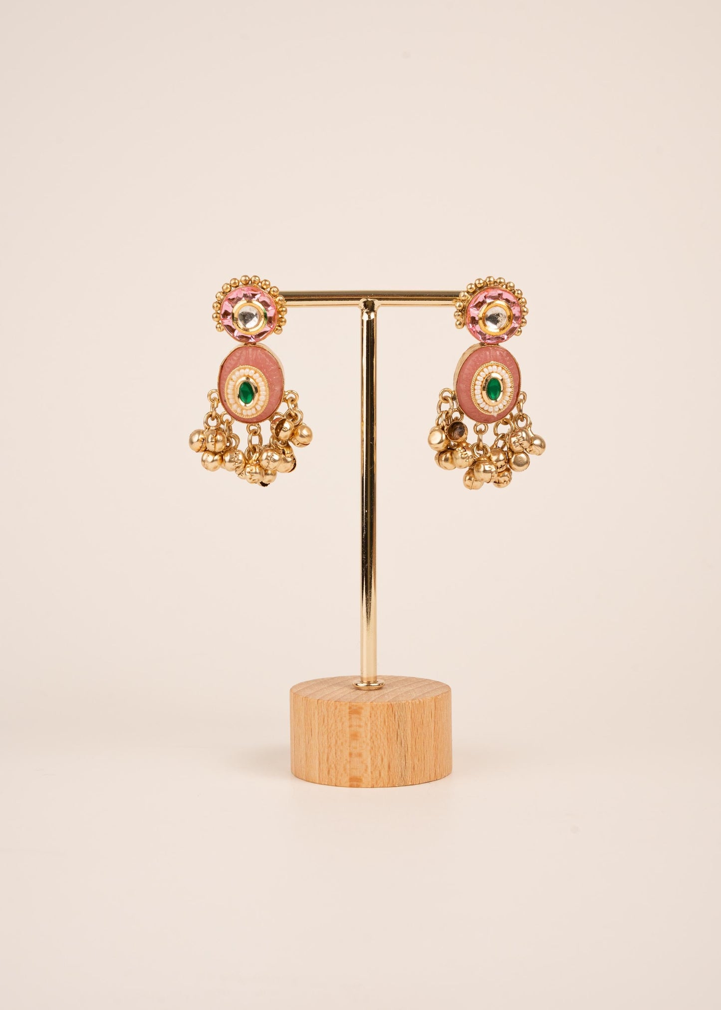 Kashmiri Earrings/ Indian Wedding Jewelry/ Traditional Jewellery/ Gold Plated Jewelry/ Designer Jewelry/ Lightweight Earrings (etsy image id: 7864997730)