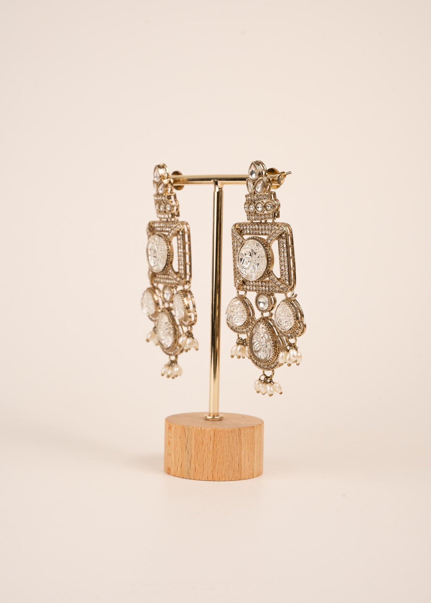 Handcrafted Antique Earrings/ Antique Jewelry/ Statemnet Earrings/ Party Wear Ethnic Jewelry/ High End Bollywood Jewellery/ Bridal Jewellery (etsy image id: 7865009538)