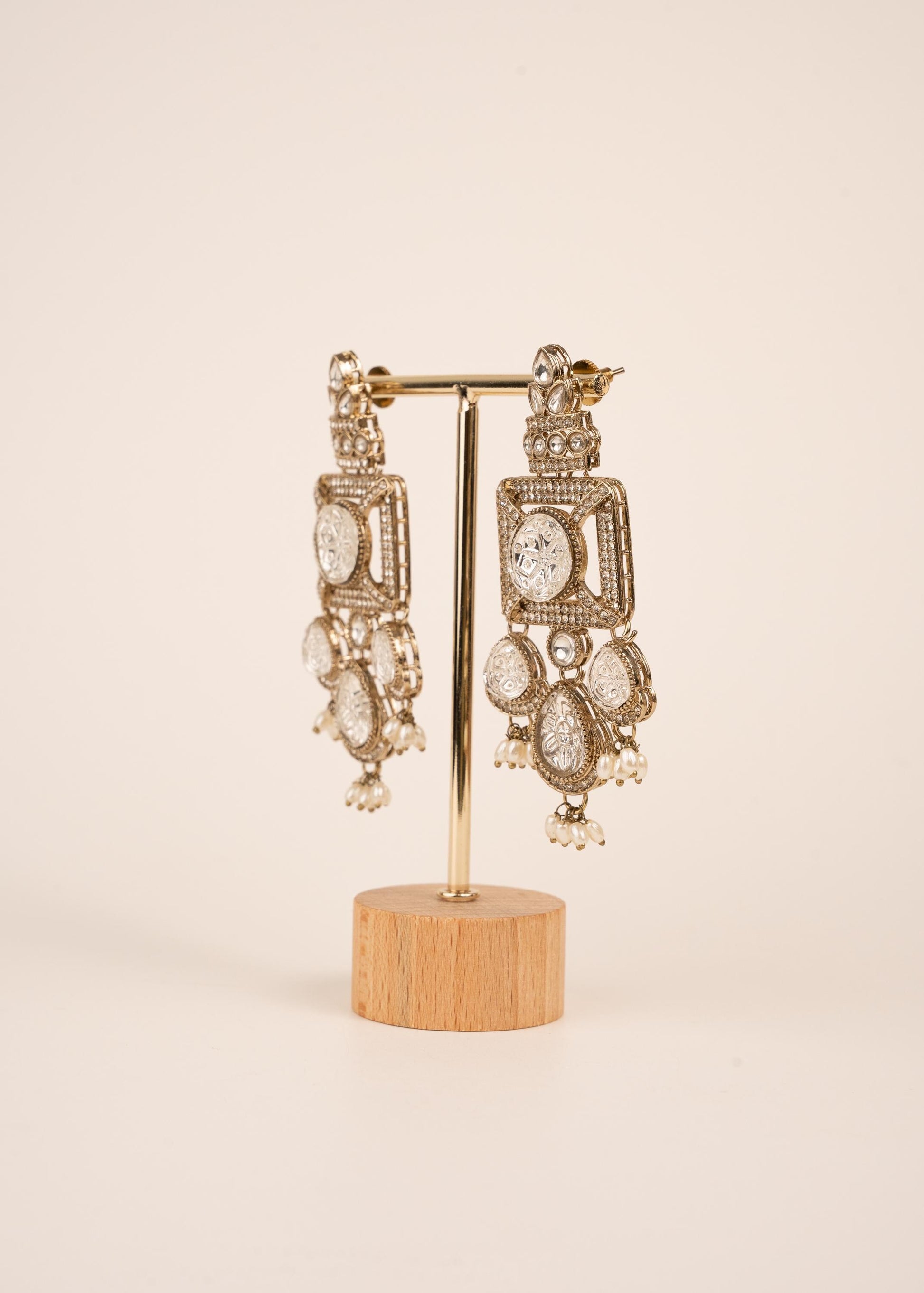 Handcrafted Antique Earrings/ Antique Jewelry/ Statemnet Earrings/ Party Wear Ethnic Jewelry/ High End Bollywood Jewellery/ Bridal Jewellery (etsy image id: 7865009538)
