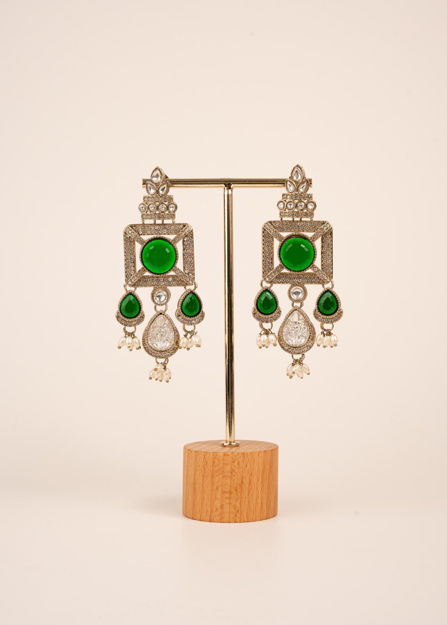 Handcrafted Antique Earrings/ Antique Jewelry/ Statemnet Earrings/ Party Wear Ethnic Jewelry/ High End Bollywood Jewellery/ Bridal Jewellery (etsy image id: 7865009686)
