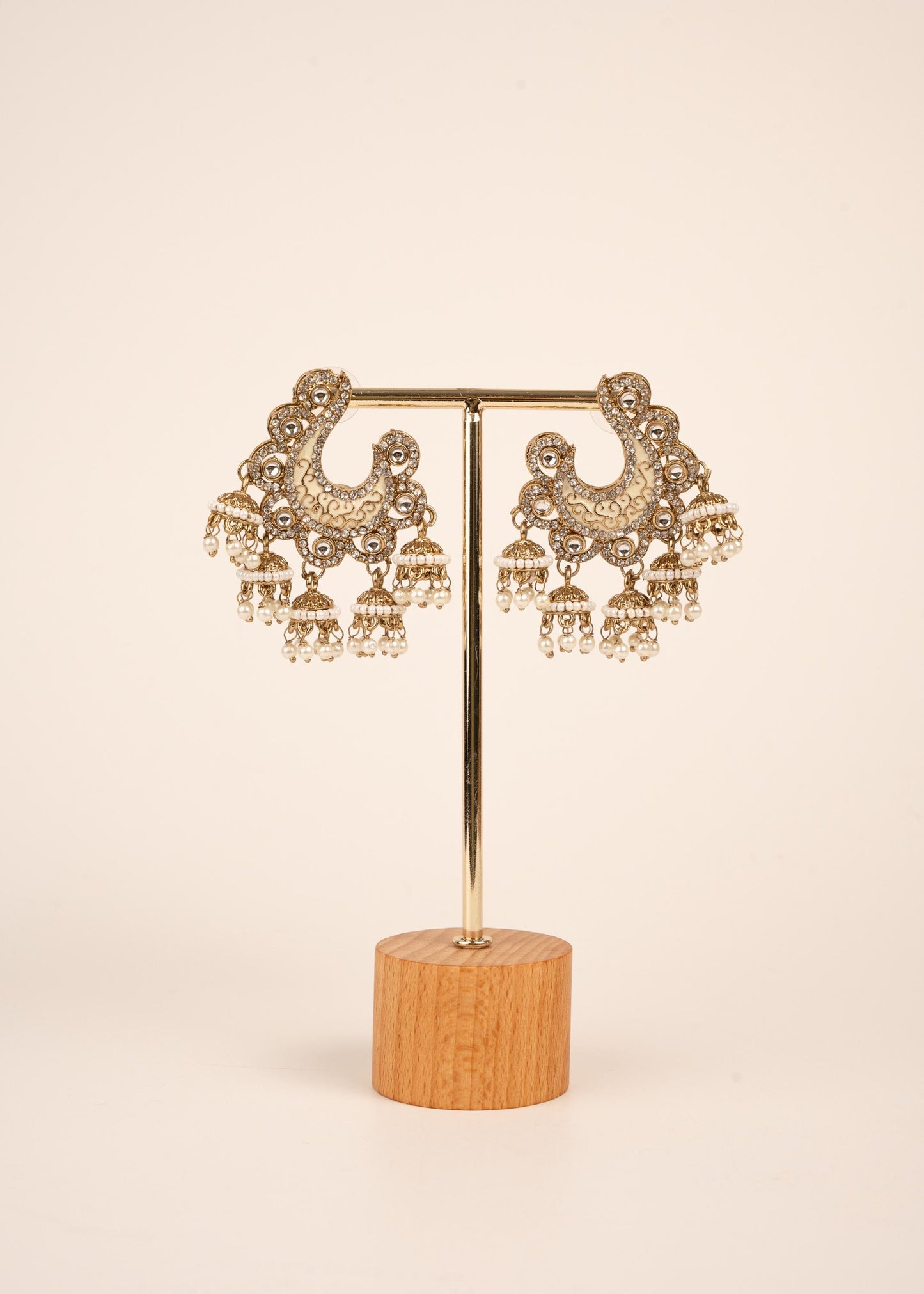 Premium Antique Chandbali Earrings/ Statement Chandbali Earrings/ Chandbali Earrings Set/ Indian Jewelry/ Gift set for her/ Trendy Chandbali (etsy image id: 7865025954)