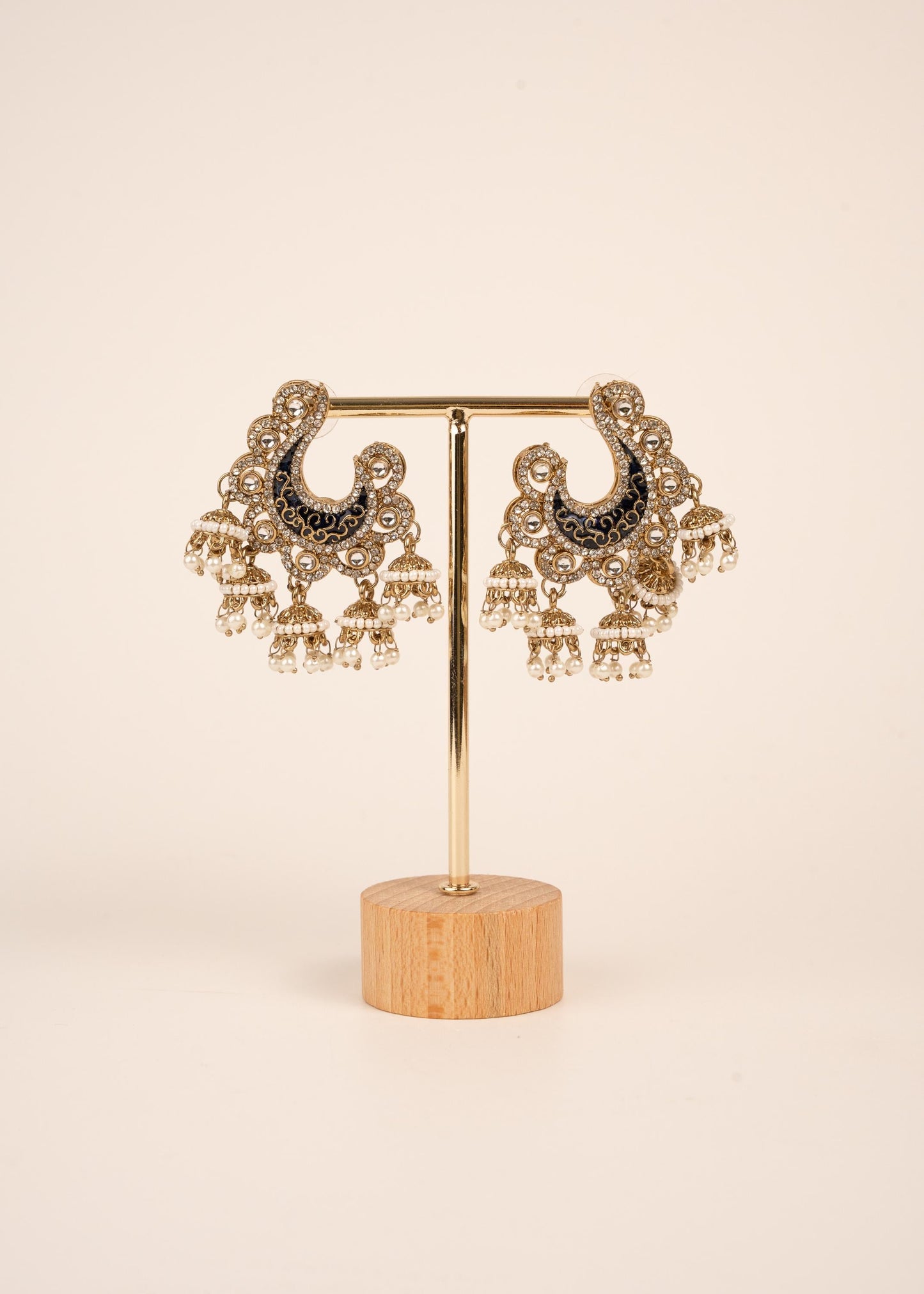 Premium Antique Chandbali Earrings/ Statement Chandbali Earrings/ Chandbali Earrings Set/ Indian Jewelry/ Gift set for her/ Trendy Chandbali (etsy image id: 7865026142)