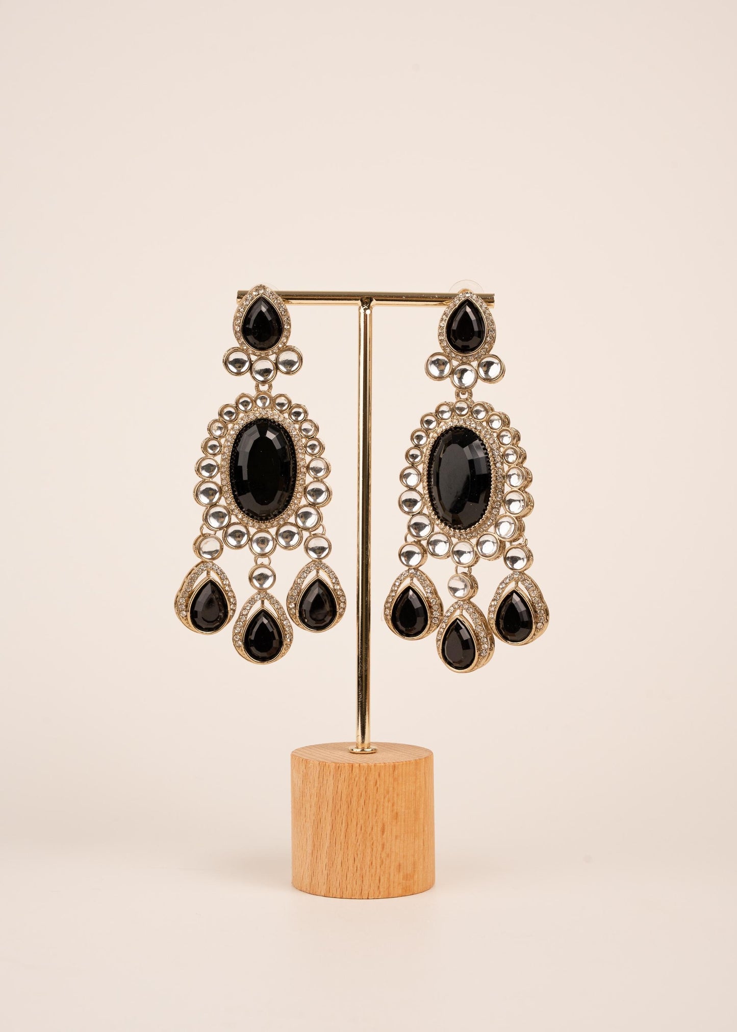 Antique Polki statement Earrings/ Indian Earrings/ Antique Traditional Jhumkas/ Bollowood Jewelry/ High Quality/ Stone Earrings/ Luxury (etsy image id: 7865038162)