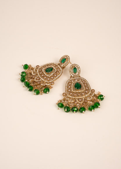 Premium Antique Earrings/ Antique Gold Earrings/ Polki Earrings/ Statemnet Earrings/ Traditional Earrings/ Indian Wedding Jewelry (etsy image id: 7865048398)