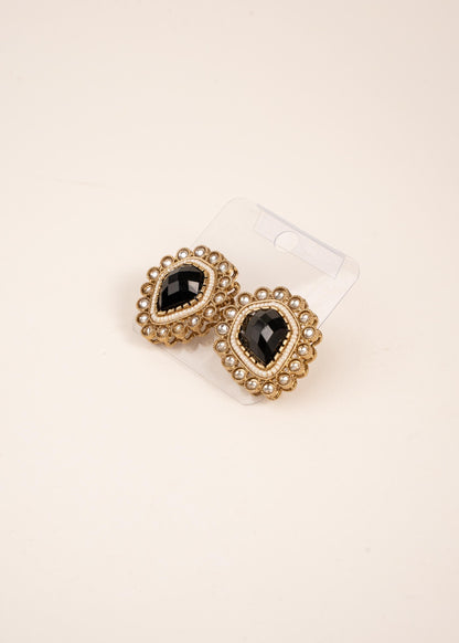Kundan Stud Earrings/ Moissanite Polki Kundan Earrings/ CZ Diamond Stud/ Statement Studs/ Trendy Stud Earrings/ Luxury Earrings (etsy image id: 7865069062)