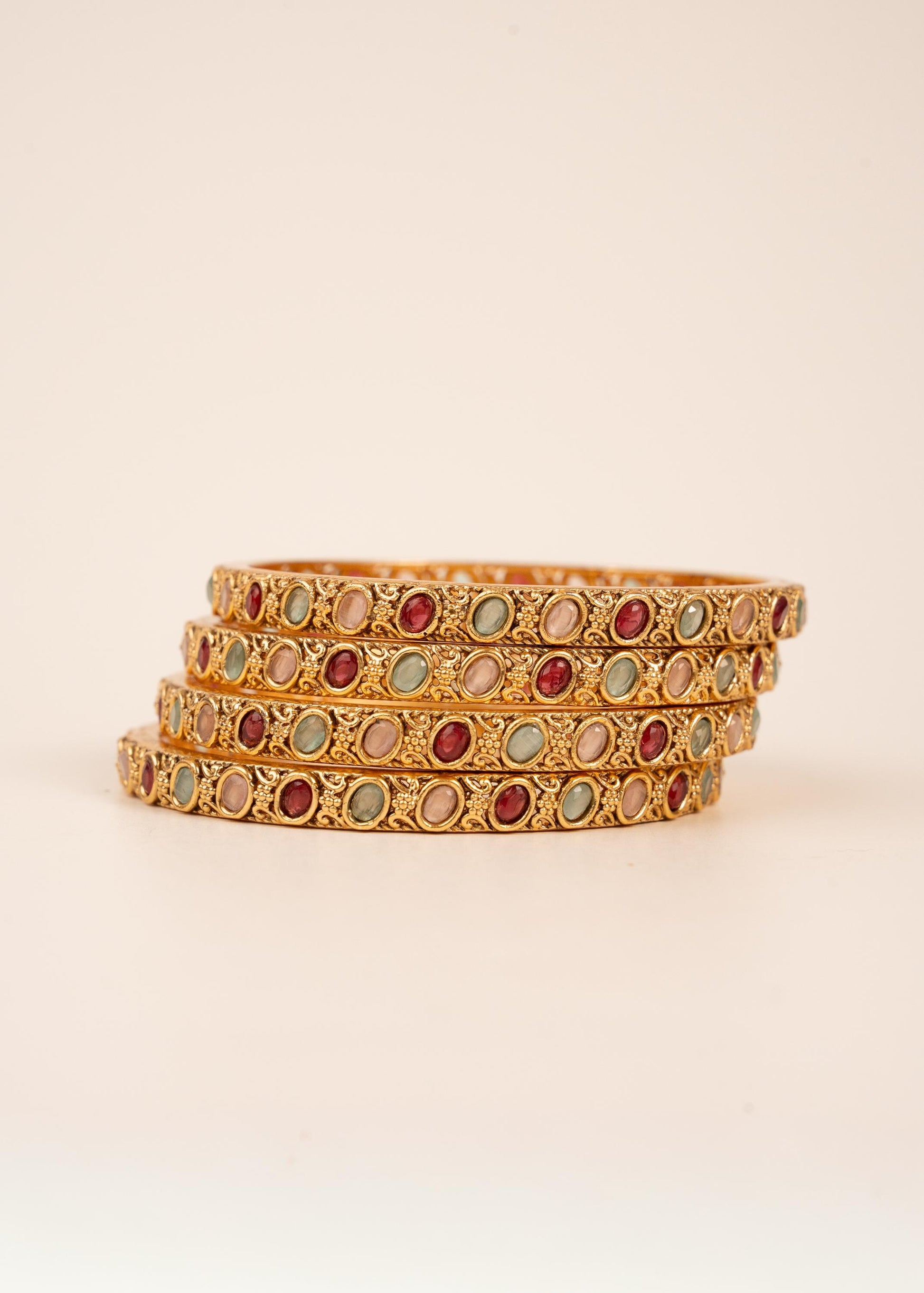 Premium Gold  Kada Bangles/ Antique Gold Bangles/ Bridal Kada Bangles/ Indian Wedding Jewellery/ Indian Bangles/ Bracelets/ Gajre (etsy image id: 7865168776)
