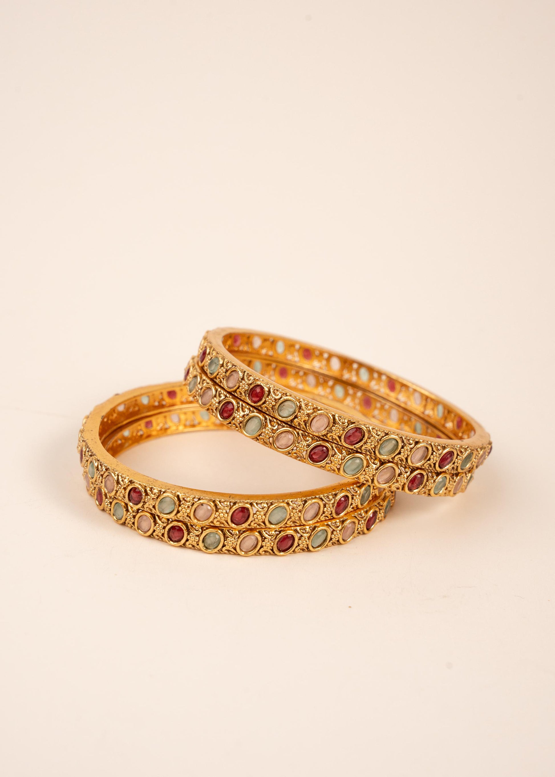 Premium Gold  Kada Bangles/ Antique Gold Bangles/ Bridal Kada Bangles/ Indian Wedding Jewellery/ Indian Bangles/ Bracelets/ Gajre (etsy image id: 7865168778)