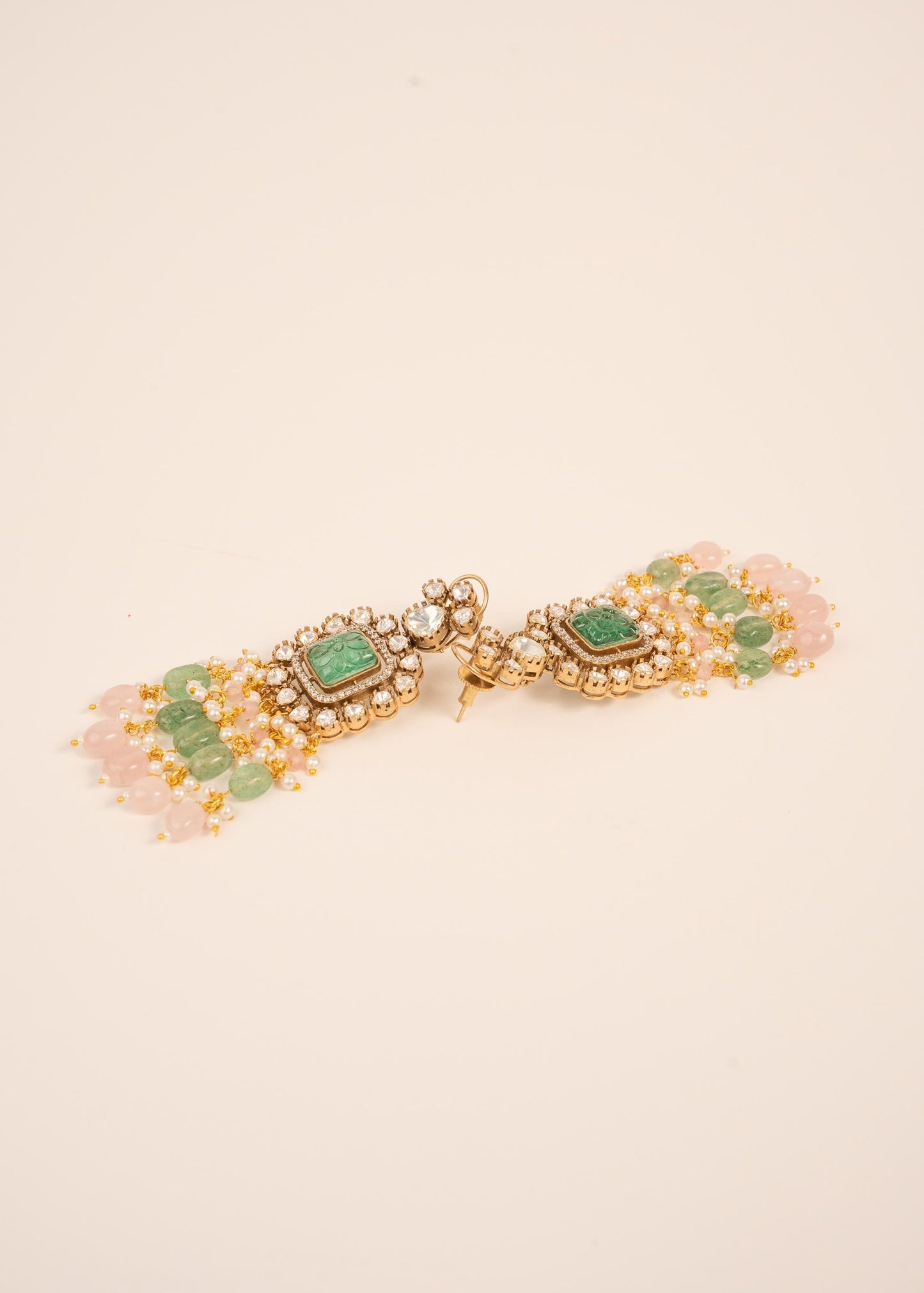 Pastel Kundan Bridal Choker Set/ Uncut Kundan Necklace/ High Quality Jewelry/ Bollywood Style Necklace/ Mint/ Sage/ Green/ Pink/ Pista __etsy:7871392863
