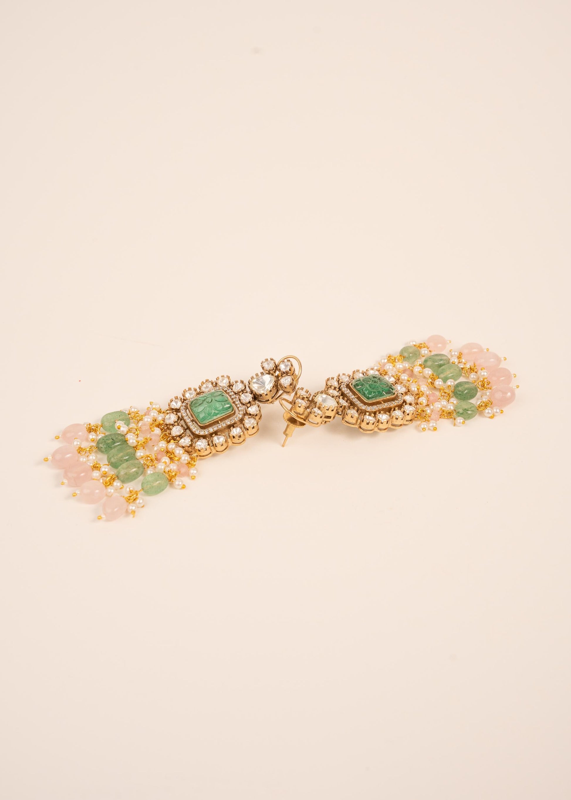 Pastel Kundan Bridal Choker Set/ Uncut Kundan Necklace/ High Quality Jewelry/ Bollywood Style Necklace/ Mint/ Sage/ Green/ Pink/ Pista __etsy:7871392863