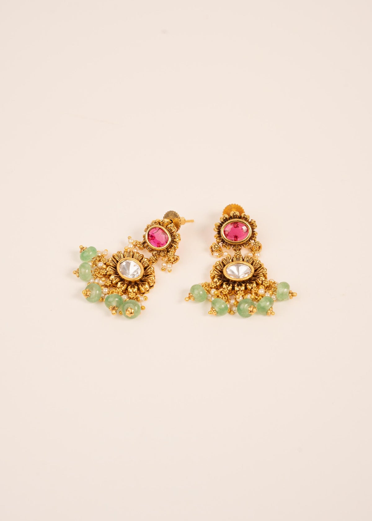 Heritage Meenakari Kundan Necklace Set/ Indian Choker Set/ Indian Gold Plated Jewelry/ Real Gold Look Necklace Set ji __etsy:7871400461