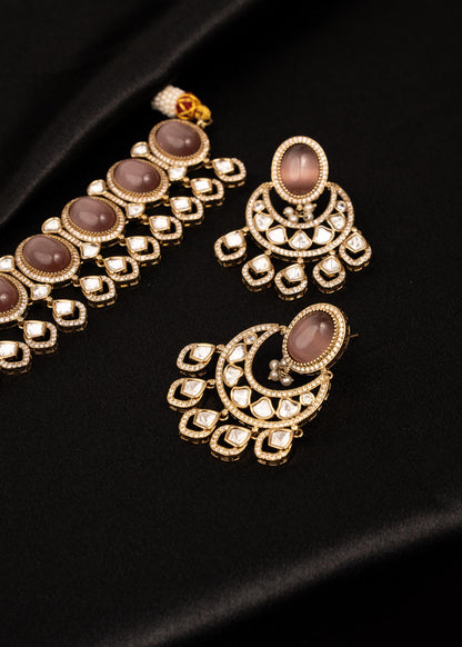 Premium Kundan Choker Necklace Set/ Indian Jewelry/ Antique Jewellery/ Bridal Kundan Jewellry/ Bollywood (etsy image id: 7888834348)
