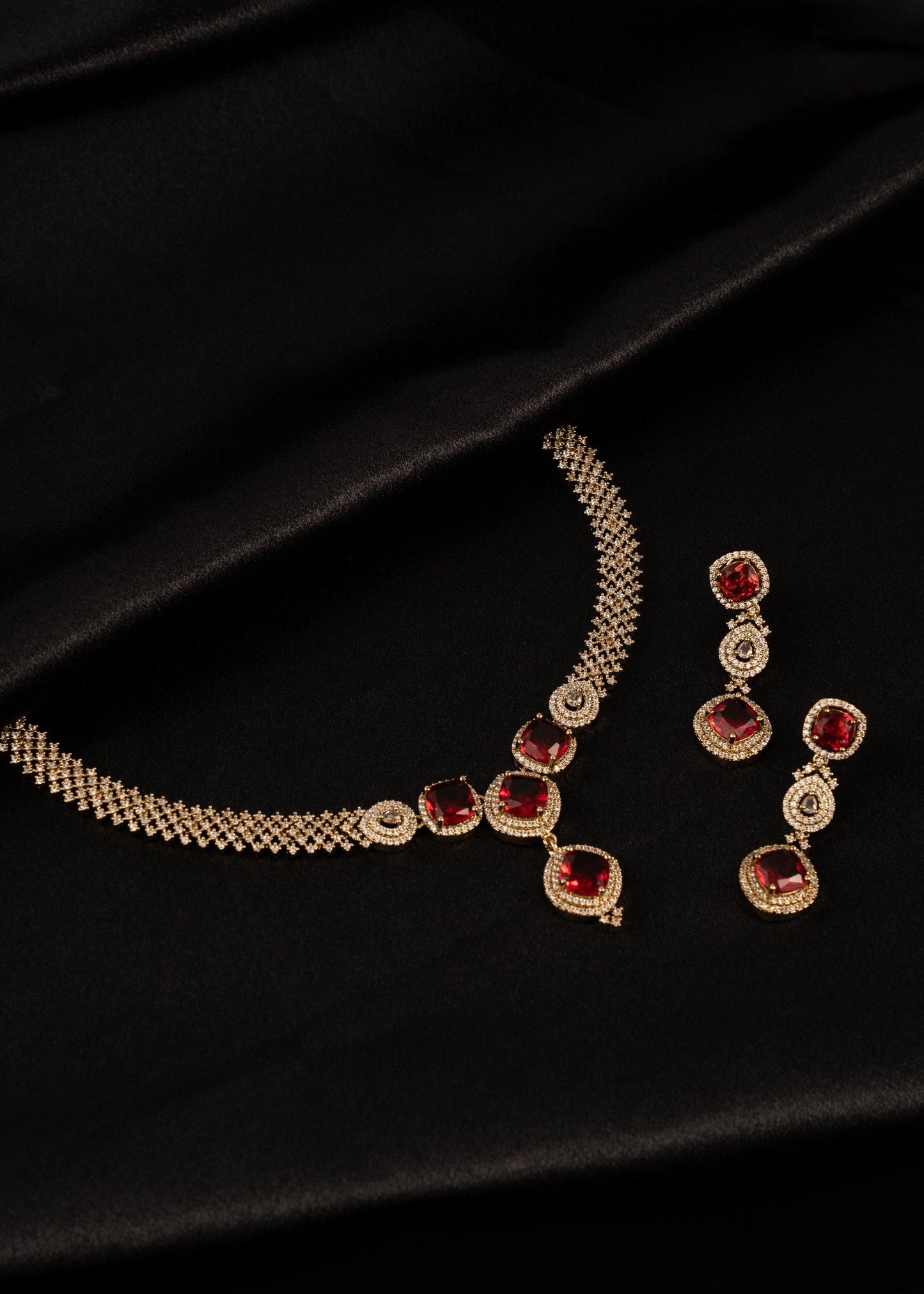 Bollywood AD Necklace Set/ Statement Necklace/ Party Wear AD Jewelry/ AD Gift Set/ Indian Jewelry/Silver/ Indian Wedding Jewellery __etsy:7889094204