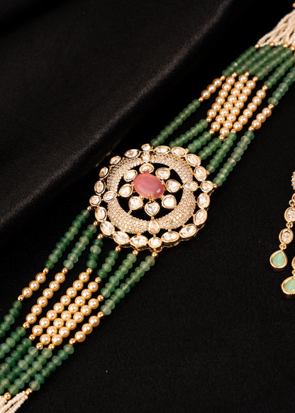 Premium Kundan Meenakari Necklace Set/ Bridal Kundan Necklace Set/ Indian Jewelry/ Saree Jewelry Set/ Designer Kundan Jewelry/ Bollywood (etsy image id: 7893048640)