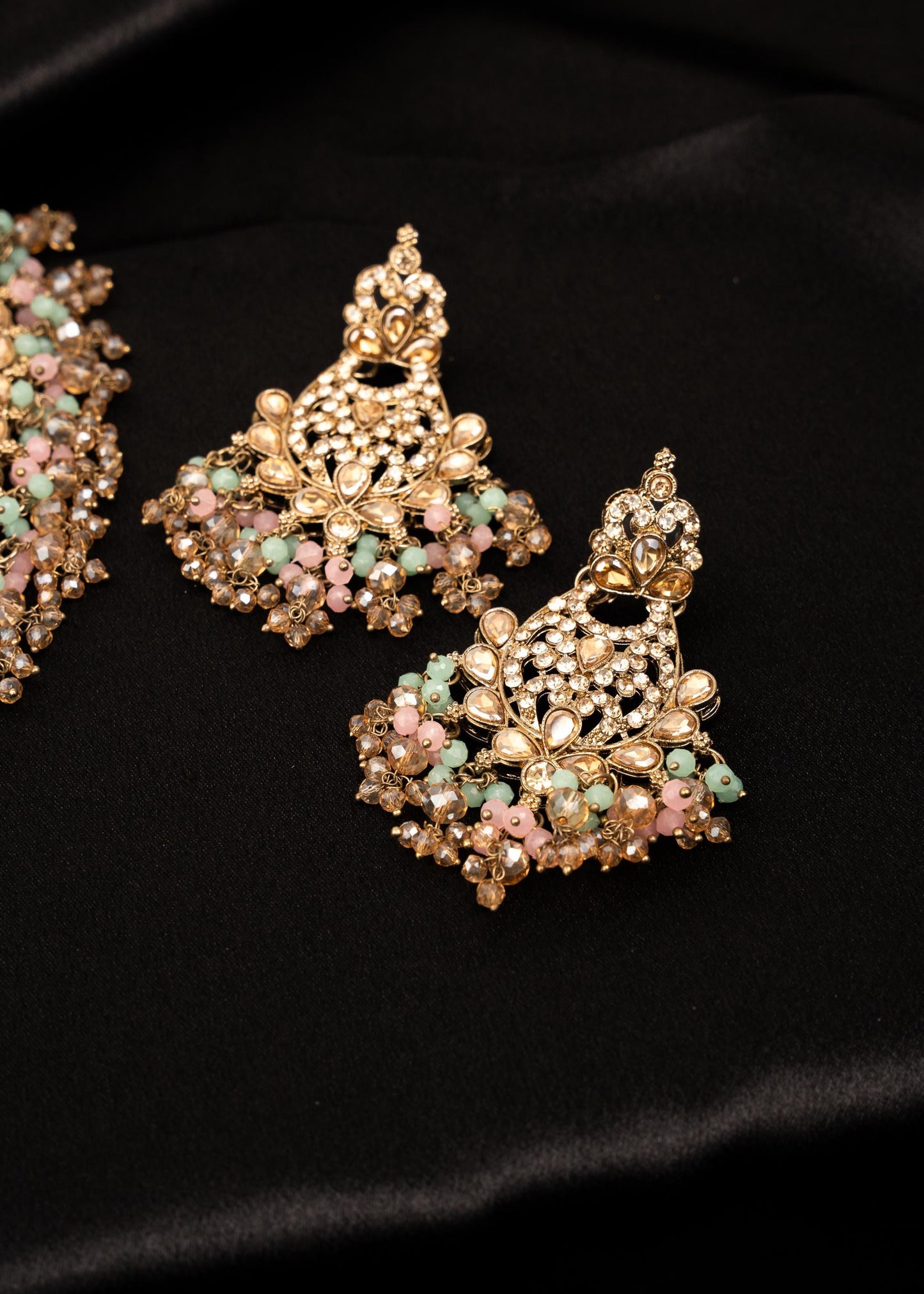 Antique Kundan Polki Necklace Set/ Indian Wedding Jewelry/ Statement Bridal Necklace/ Bollywood Jewellery/ Pakistani Jewelry/ Meenakari (etsy image id: 7893057796)