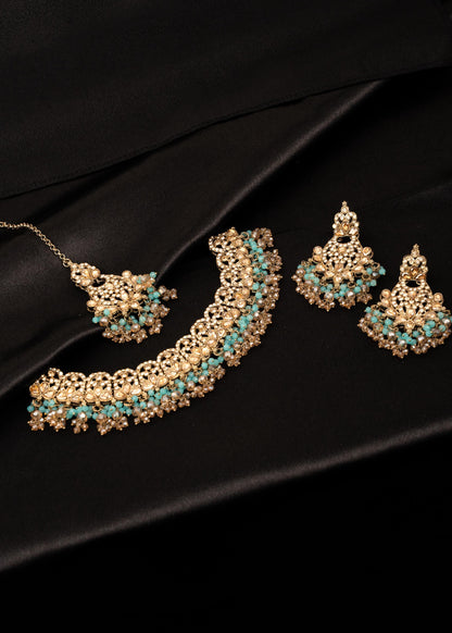 Antique Kundan Polki Necklace Set/ Indian Wedding Jewelry/ Statement Bridal Necklace/ Bollywood Jewellery/ Pakistani Jewelry/ Meenakari (etsy image id: 7893058112)