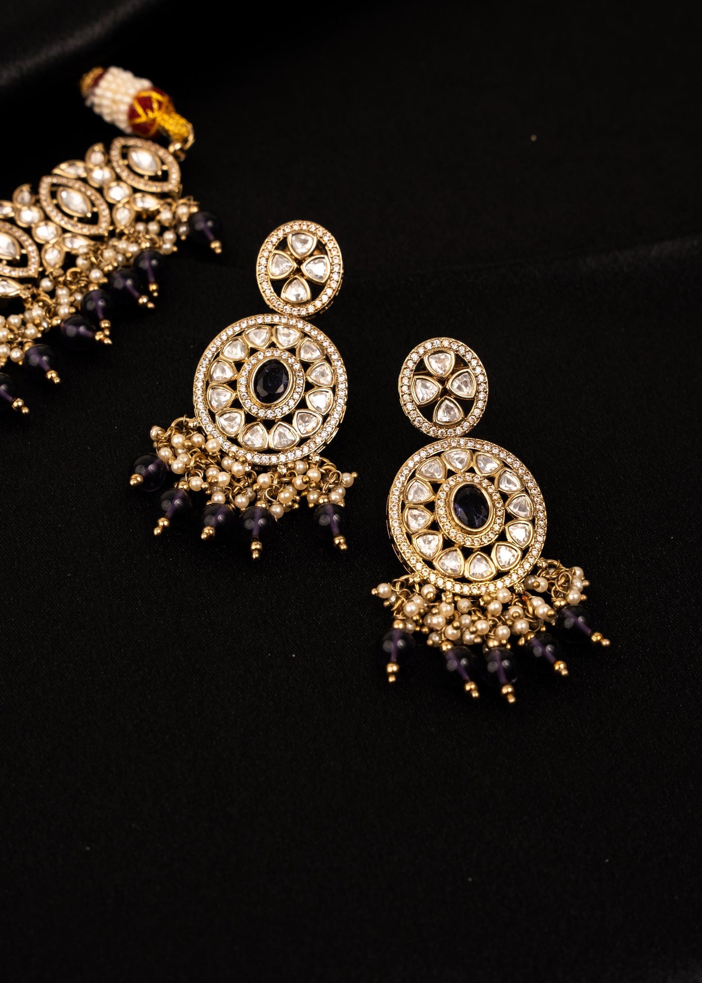 High Quality Antique Kundan Polki Necklace Set/ Pakistani Jewellery/ Antique Gold Necklace/ Heritage Jewelry/ Indian Wedding Jewelry (etsy image id: 7893065558)