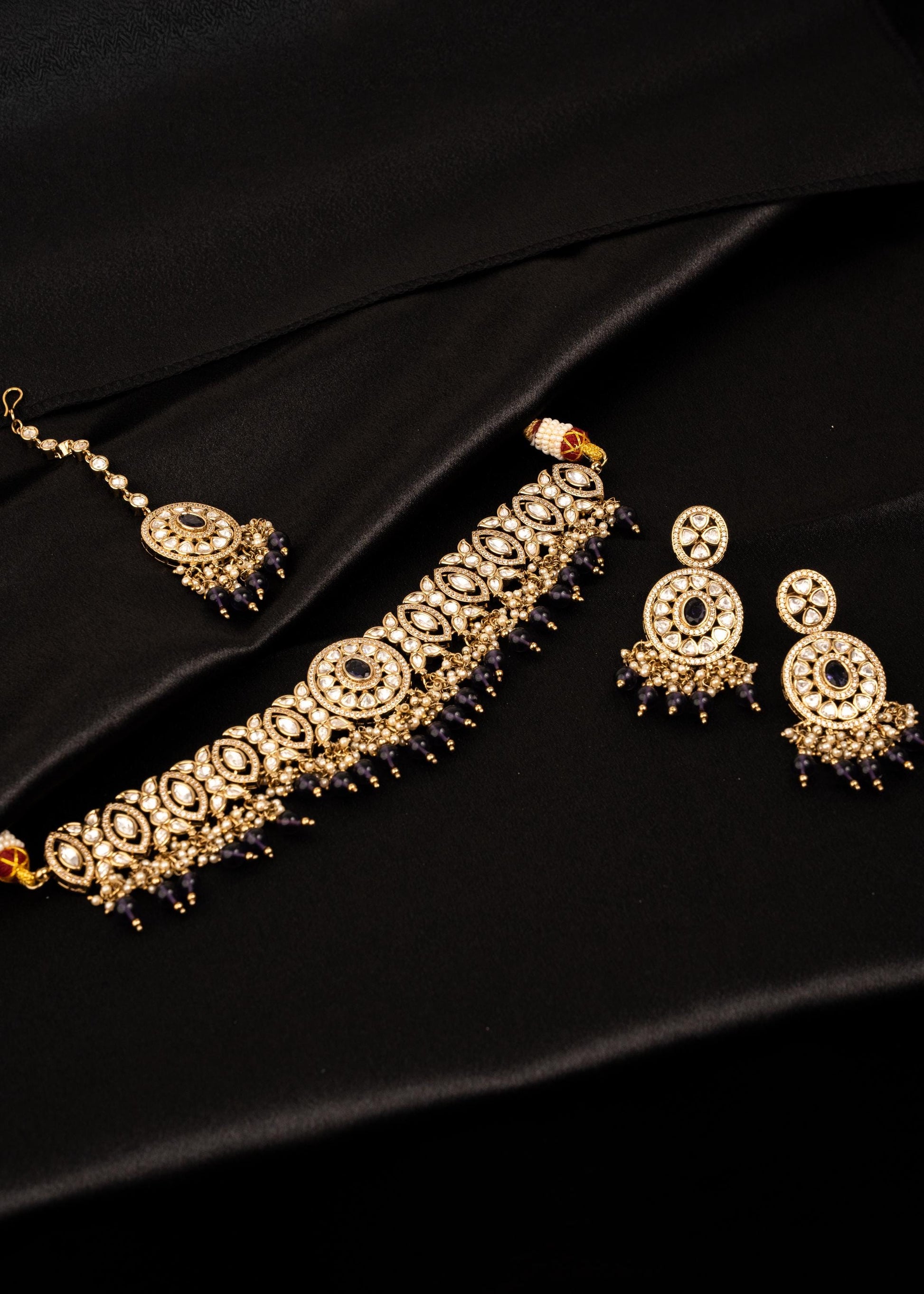 High Quality Antique Kundan Polki Necklace Set/ Pakistani Jewellery/ Antique Gold Necklace/ Heritage Jewelry/ Indian Wedding Jewelry (etsy image id: 7893065568)