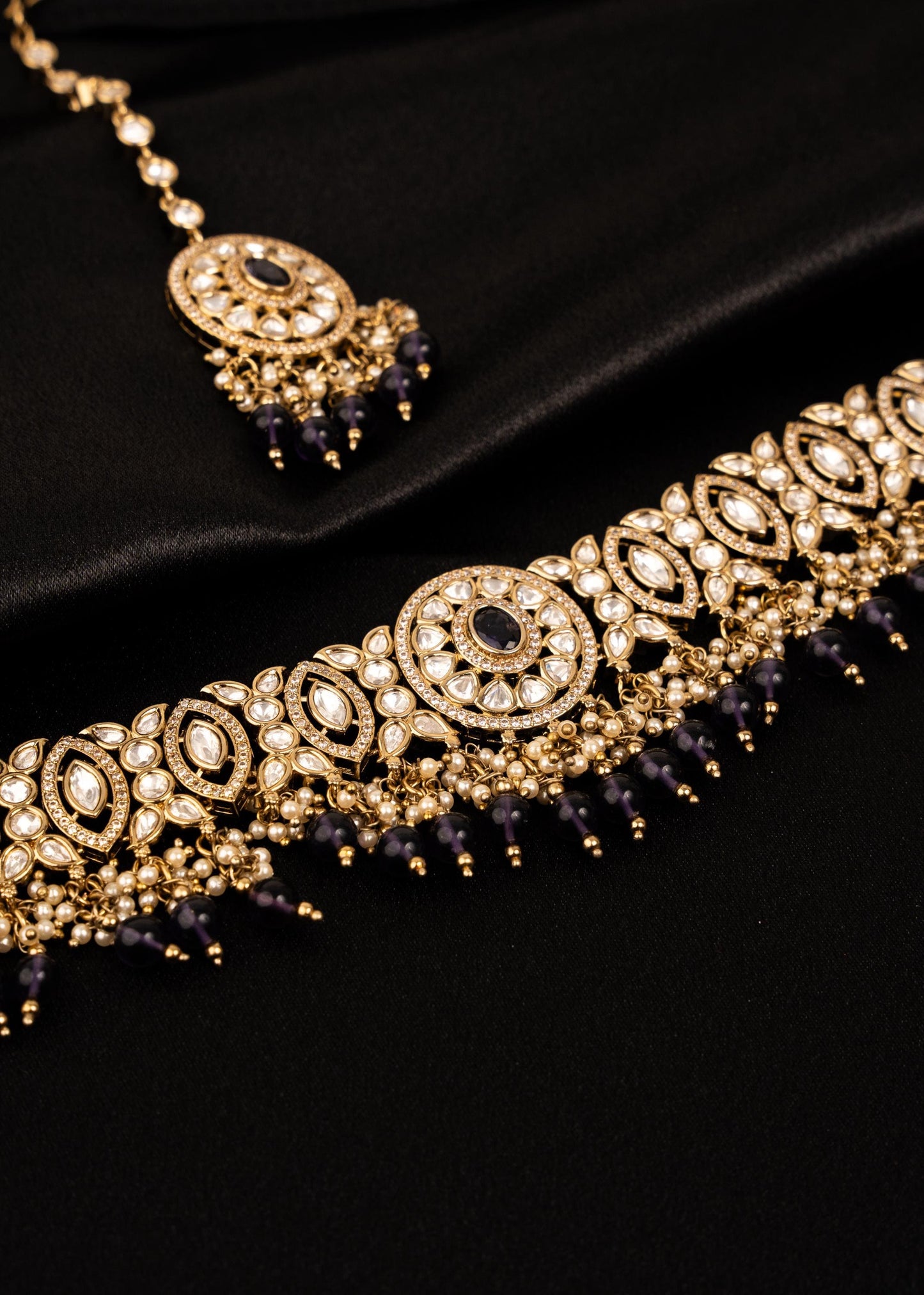 High Quality Antique Kundan Polki Necklace Set/ Pakistani Jewellery/ Antique Gold Necklace/ Heritage Jewelry/ Indian Wedding Jewelry (etsy image id: 7893065570)