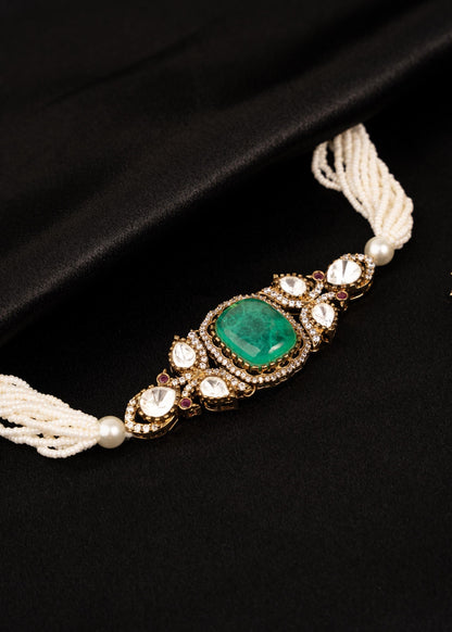 High Quality Kundan Choker Set/ Bridal Jewelry Set/ Indian Jewelry/ Wedding Necklace Set for Women/ Indian Kundan Choker Set (etsy image id: 7896712102)