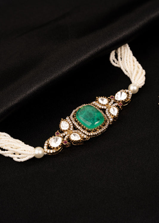 High Quality Kundan Choker Set/ Bridal Jewelry Set/ Indian Jewelry/ Wedding Necklace Set for Women/ Indian Kundan Choker Set (etsy image id: 7896712102)
