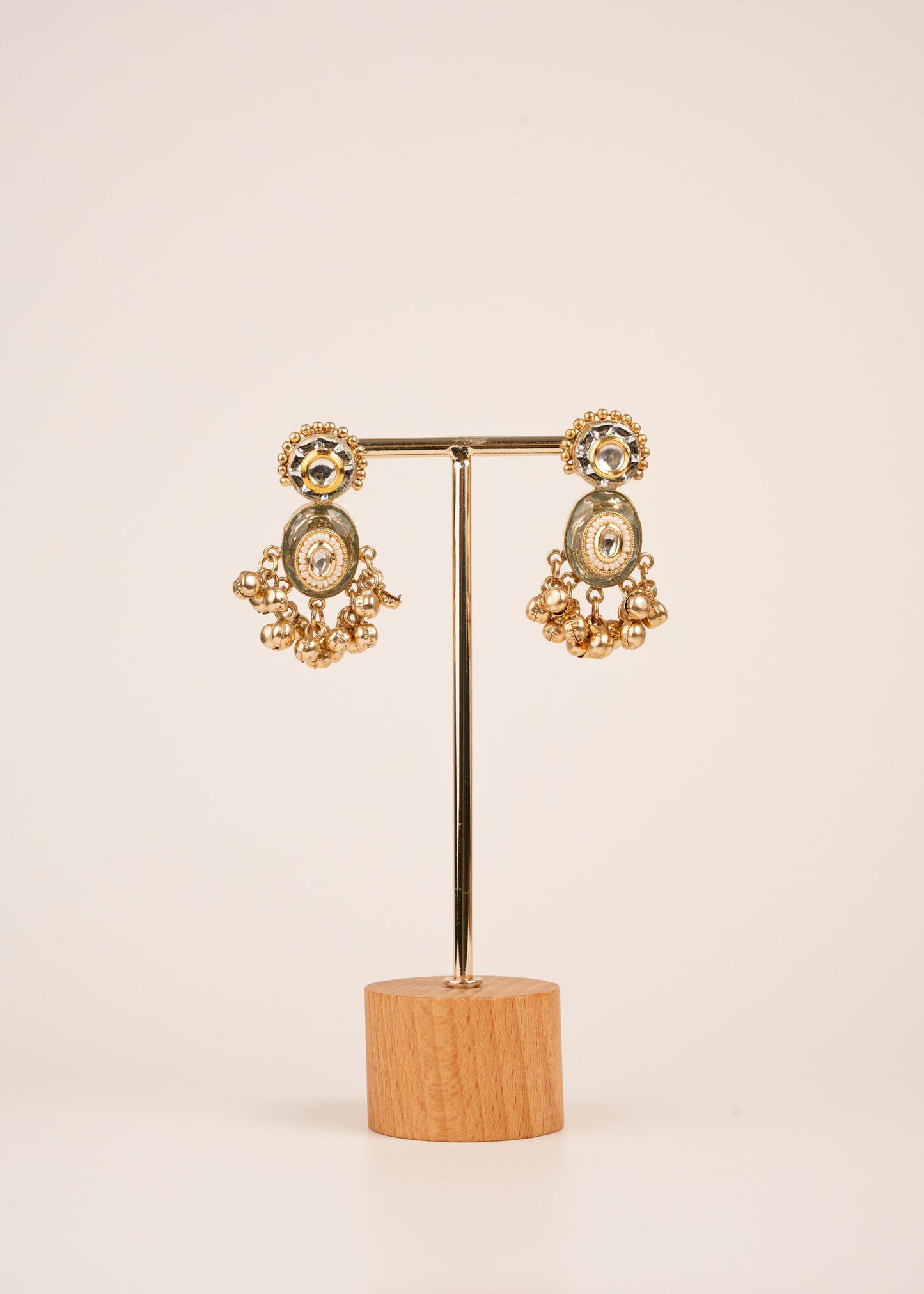 Kashmiri Earrings/ Indian Wedding Jewelry/ Traditional Jewellery/ Gold Plated Jewelry/ Designer Jewelry/ Lightweight Earrings (etsy image id: 7912953319)