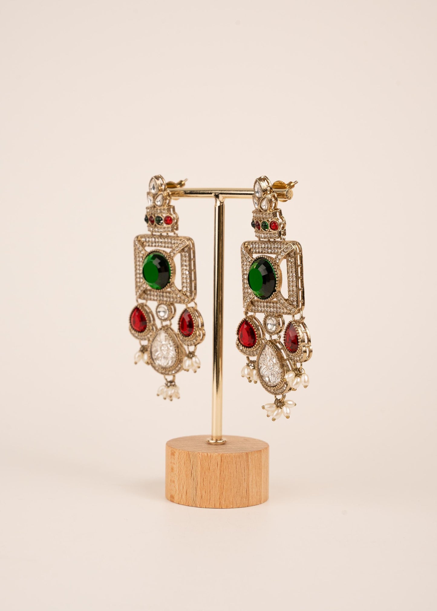 Handcrafted Antique Earrings/ Antique Jewelry/ Statemnet Earrings/ Party Wear Ethnic Jewelry/ High End Bollywood Jewellery/ Bridal Jewellery (etsy image id: 7912961597)