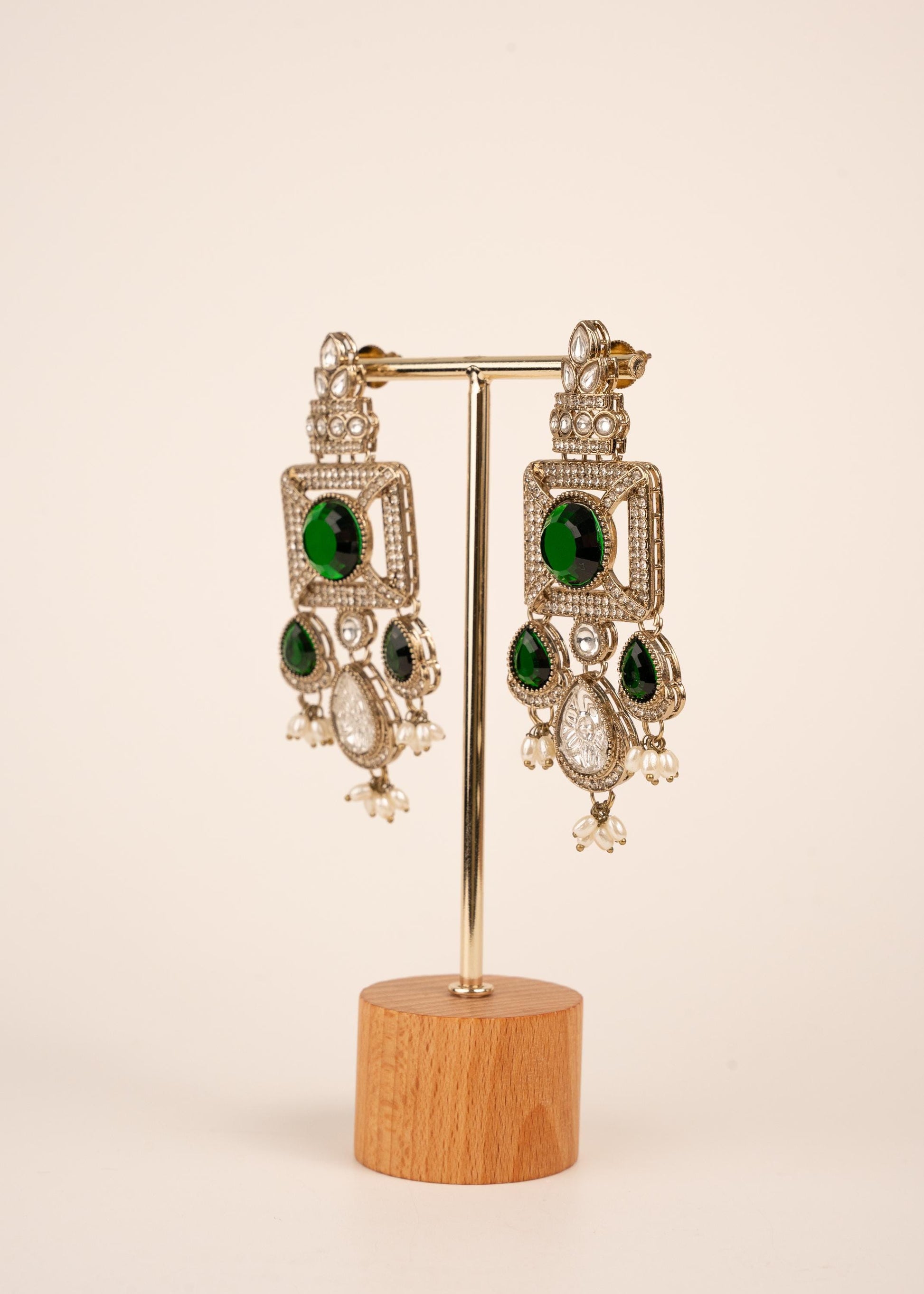 Handcrafted Antique Earrings/ Antique Jewelry/ Statemnet Earrings/ Party Wear Ethnic Jewelry/ High End Bollywood Jewellery/ Bridal Jewellery (etsy image id: 7912961733)